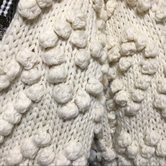 Ivory Pompom Knitted Cardigan - Picture 5 of 6